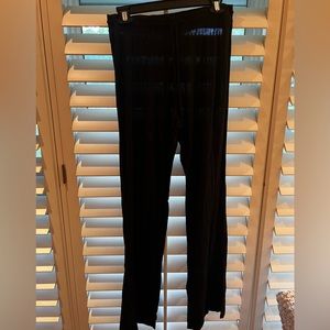Tie Front Black pajama Pants